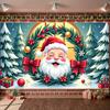 Winter Banner Material Christmas Backdrop Xmas Banner Snowflake Pattern Christmas Banner For Family Gathering Photo Backdrop