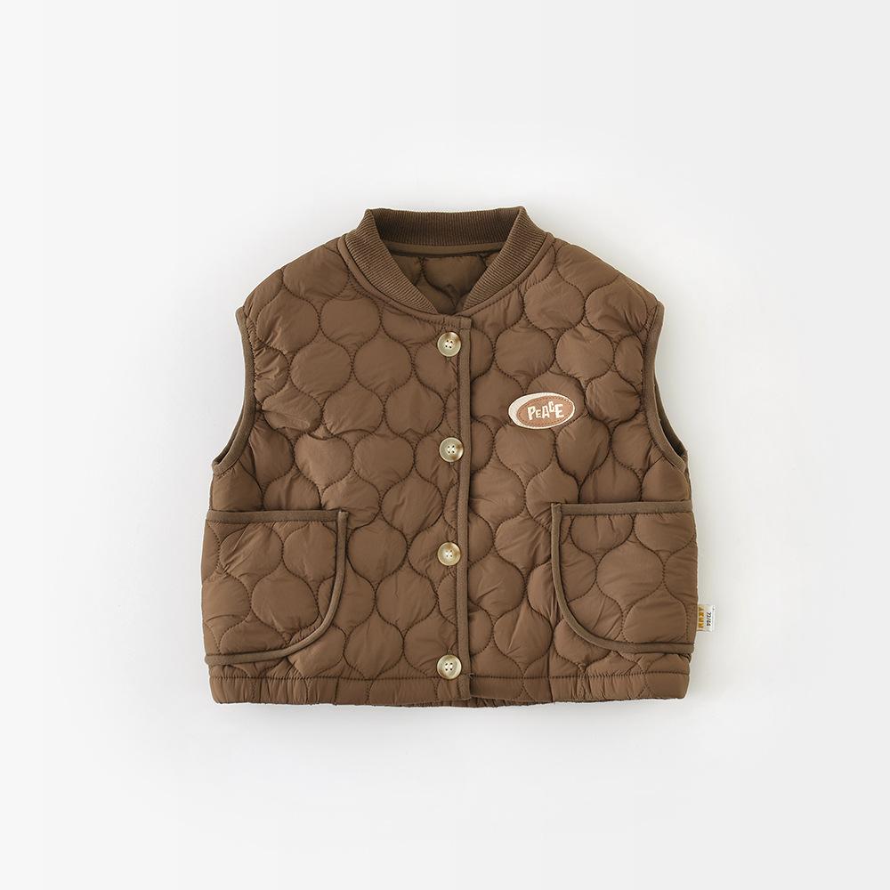Детский жилет осенне-зимняя утепленная верхняя одежда утепленный мужской и детский теплый жилет жилет в иностранном стиле