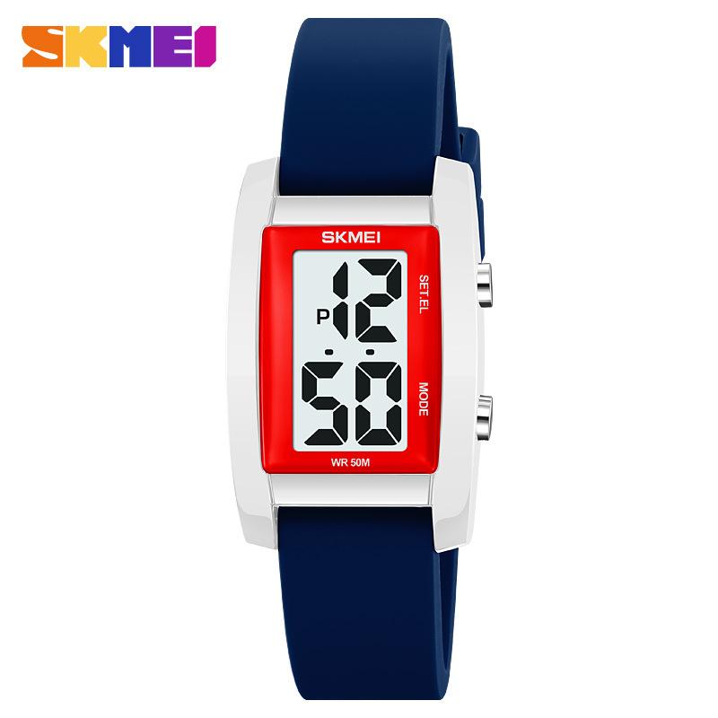 Moment Beauty Fashion Электронные часы Квадратные спортивные часы для студентов, для отдыха, простые водонепроницаемые светящиеся часы