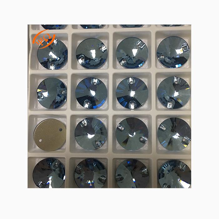 Topaz Gold Glass Sew on Stones Fancy Rivilo Oval Triangle Oval Flat Back Sew on Crystal Strass Beads for Garment Shoes