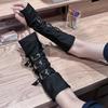 Панк нарукавники Дышащий эластичный дизайн Нарукавники Перчатки без пальцев Манжеты Рукава Для музыкального фестиваля и уличной одежды