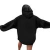 Women's Casual Comfortable Neck Hooded Long Sleeve Christmas Print Warm Sweatshirt