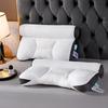 Hotel-Style Memory Foam Alternative Pillow Adults Medium Height 5.1-10cm Hypoallergenic Fiber Fill 40x65cm Rectangular