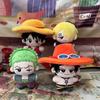 Новые персонажи мультфильма One Piece Периферия Луффи Эйс Санджи Звезда Плюшевая кукла Хлопковая кукла с принтом 10 см Кукла Плюшевый кулон Подарок