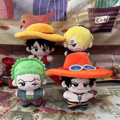 Новые персонажи мультфильма One Piece Периферия Луффи Эйс Санджи Звезда Плюшевая кукла Хлопковая кукла с принтом 10 см Кукла Плюшевый кулон Подарок