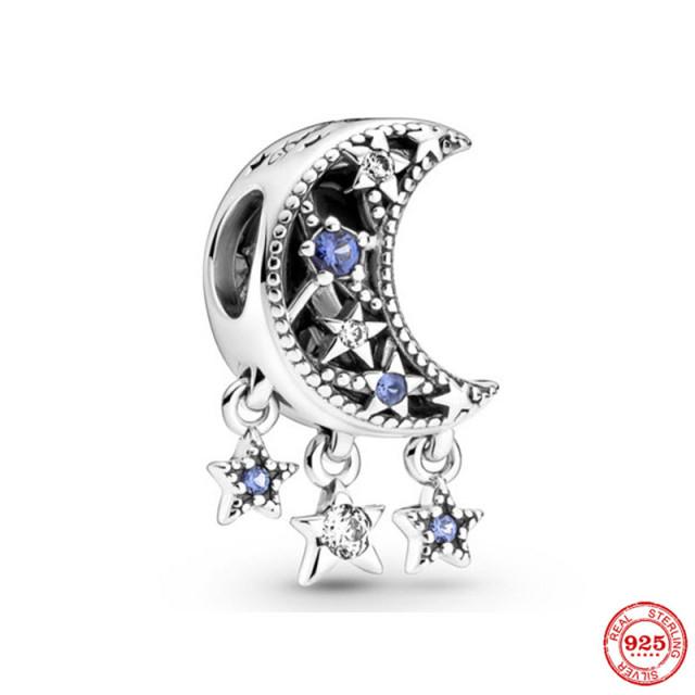 925 серебряных модных очаровательных бусин для оригинального браслета DIY ювелирных изделий