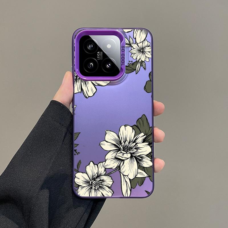 Подарочный Чехол Для Телефона Для Xiaomi Redmi Note 15 14 5G 13 12 10 11 Pro Plus 4G 15C 14C 13C 12C Посеребренный IMD Чехол Цветок