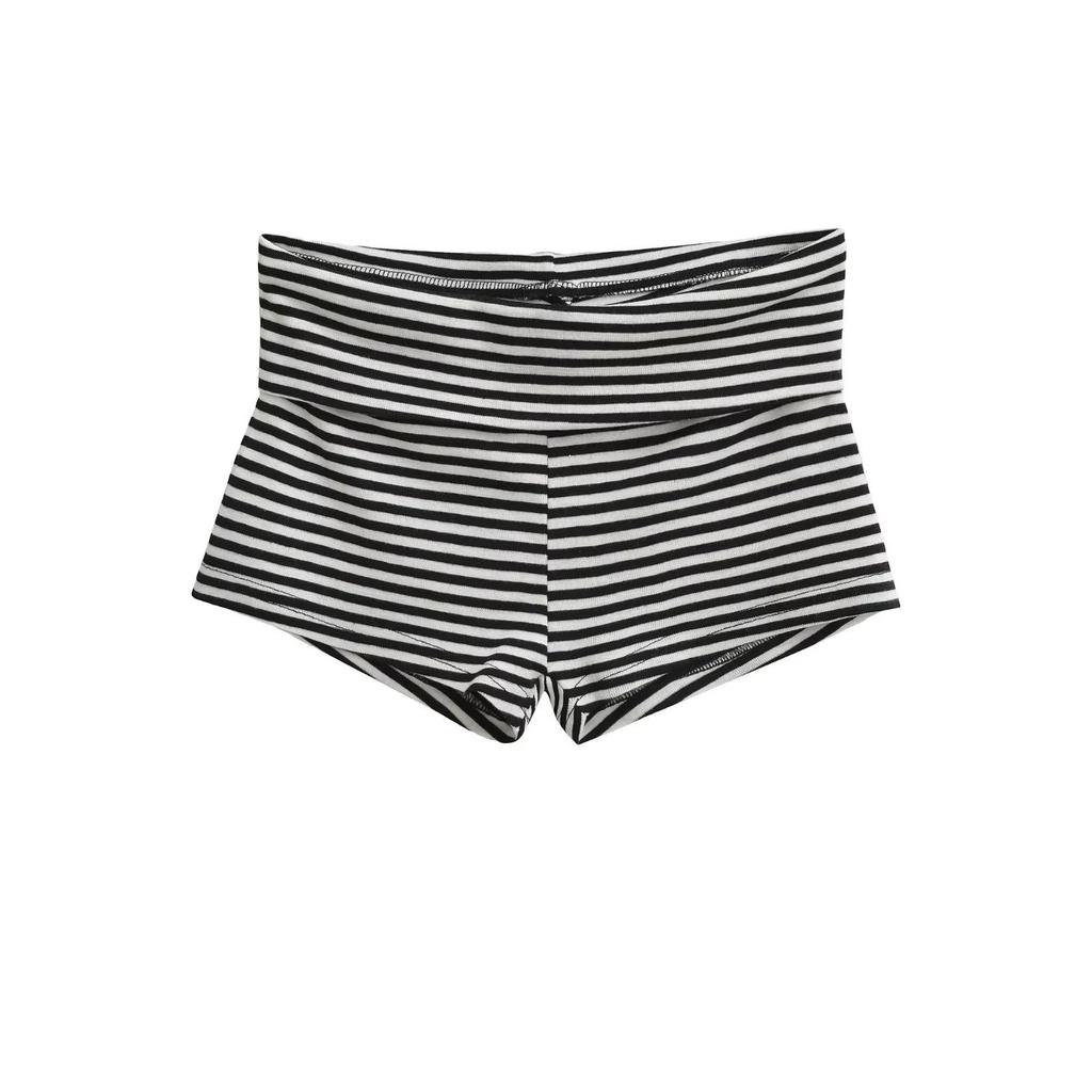 American Striped High-Waist Spicy Girl Summer Sports Hot Pants - Women's Casual Home Wear
