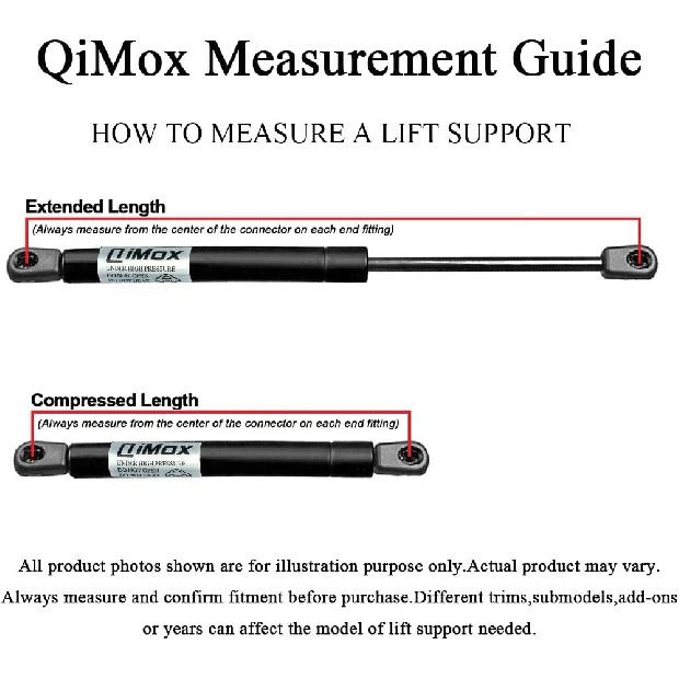 Qty (2) QiMox Front Hood Struts Lift Supports Shocks Compatible With Infiniti G37 2007-2013, Infiniti Q40 2015,Infiniti Q60 2014-2016 PM3142