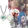 Игровой брелок-подвеска Jinx Blue Rose, вращающийся, для косплея, Хэллоуин, аксессуары для костюмов, украшения, сезон 2 Arcane, подвеска на рюкзак, подарки