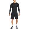 Nike Вязаная дышащая футболка с длинным рукавом с круглым вырезом, мужские топы, черный CZ4281-010