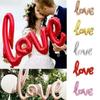 43-дюймовый фольгированный шар в виде букв LOVE Юбилей Свадьба День святого Валентина Украшение для вечеринки по случаю дня рождения Буквы Фольгированные шары