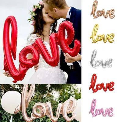 43-дюймовый фольгированный шар в виде букв LOVE Юбилей Свадьба День святого Валентина Украшение для вечеринки по случаю дня рождения Буквы Фольгированные шары