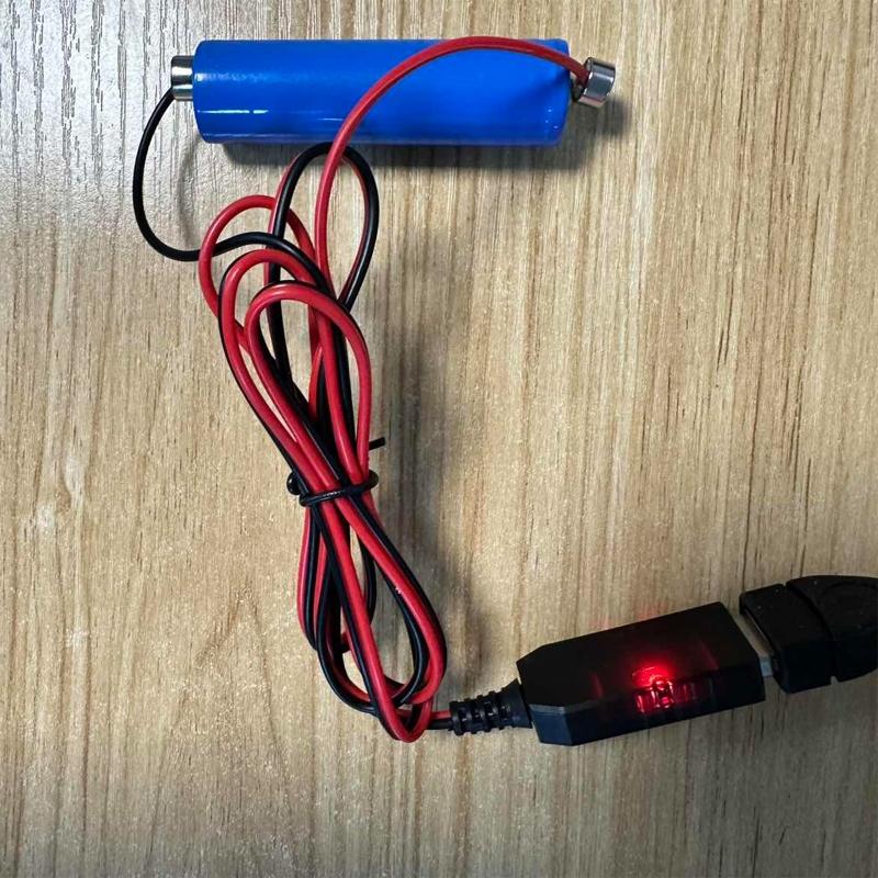 Магнитный USB-кабель для зарядки аккумуляторов 3,7 В 14500 16340 26650, шнур для зарядки аккумуляторов с адаптером Type-C