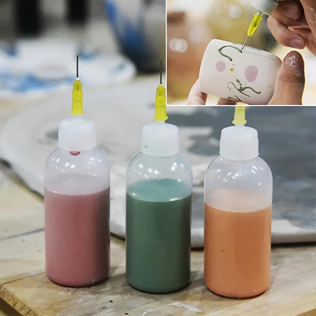 18 бутылочек-аппликаторов для клея поставляются с иглами с тупым концом и колпачками, подходят для жидкостей, клея, чернил,
