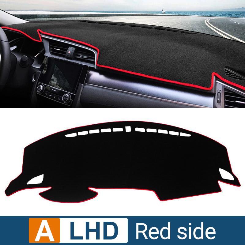 For Honda Civic 10th 2016 2017 2018 2019 2020 Car Dashboard Mat Sun Shade Instrument Desk Non-slip Cover Accessories