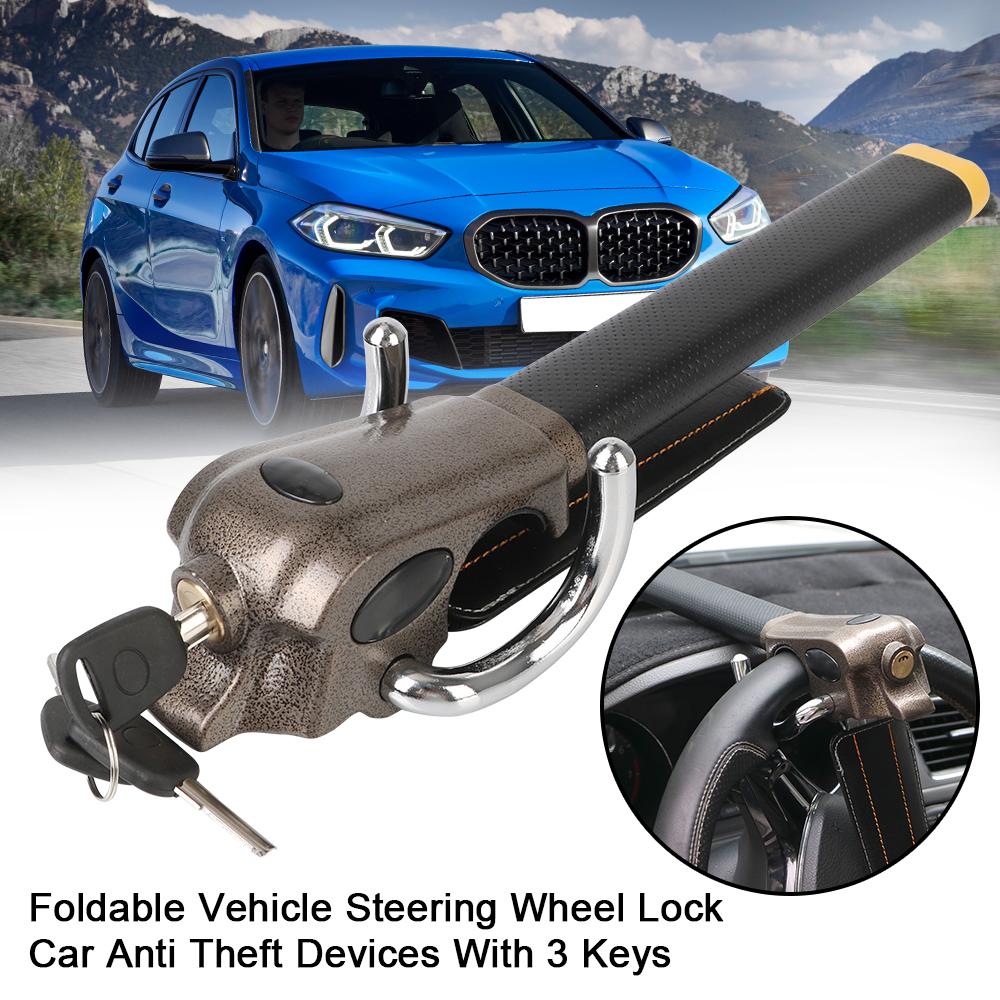 For Car RV Truck Trailer Steering Wheel Anti-Theft Lock Protection T-Locks Auto Accessories Security Locks Automobile Steering
