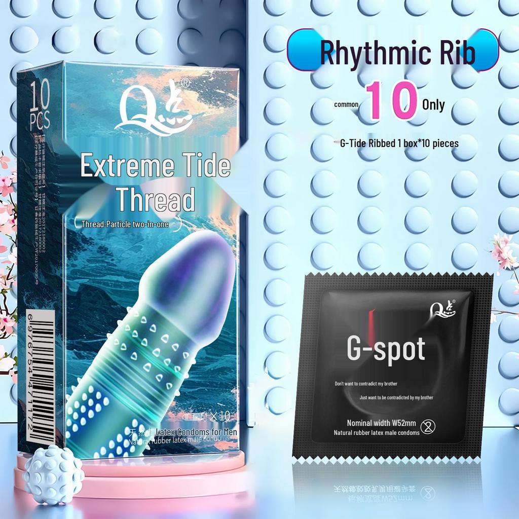 Q-Point Ultra-Thin 001 Long-Lasting Pleasure Delay Condoms with Hyaluronic Acid