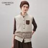 KEMENG BOKA Women's Cashmere Fair Isle Knit Vest