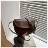 Saddle Bag Women's New Shoulder Strap Shoulder Armpit Bag Retro Style Simple Design Messenger Bag Handbag