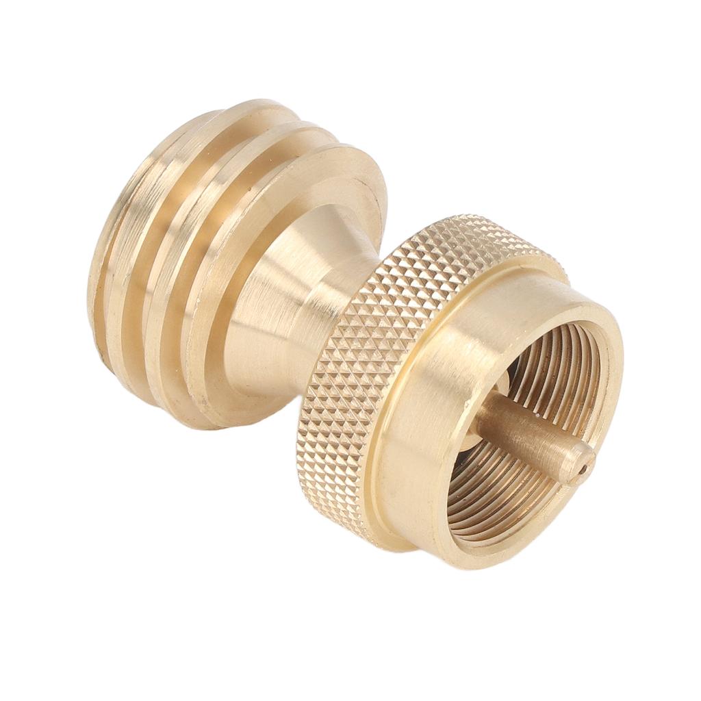 Адаптер для баллона с пропаном, маленький латунный клапан для заправки пропаном, конвертер для газового баллона для кемпинга