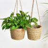 Woven Hanging Flower Pot for Green Plants & Orchids - Rattan Basket Home Decor
