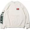 Nike Micro Logo Embroidered Letter Crew Neck Pullover Long Sleeve Sweatshirt Men Sweatshirt White FB7261-133