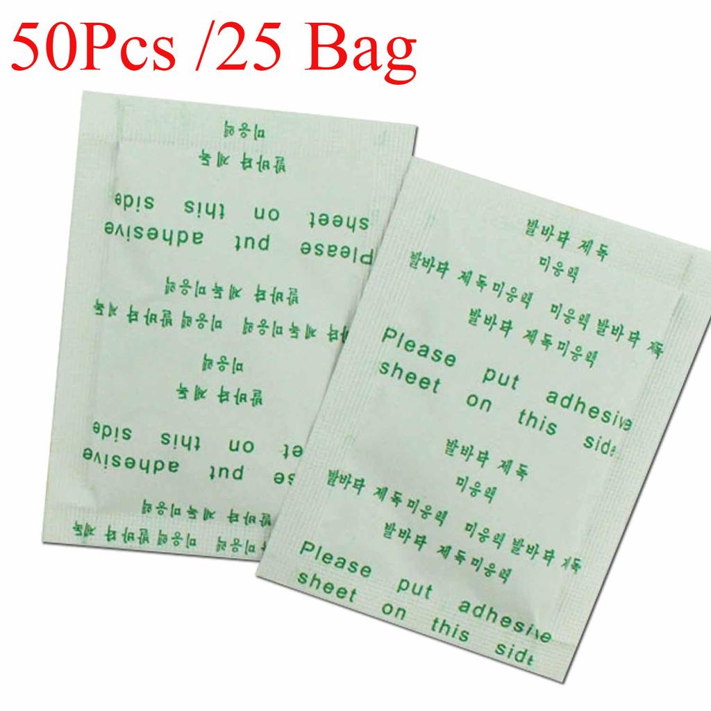 50PCS of Detoxifying Foot Patches Body Toxins Foot Slimming Cleaning Herbal Adhesive