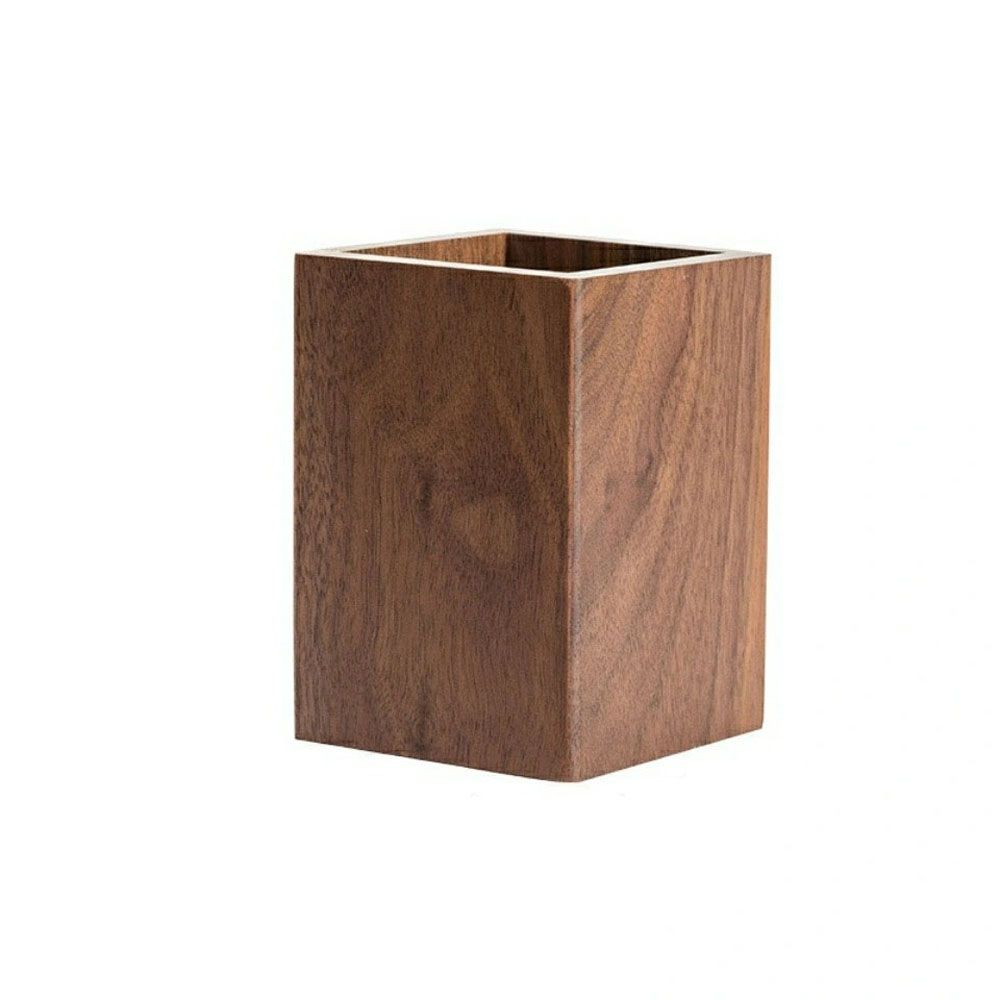 Stationery Stationery Organizer Walnut Pen Holder Pencil Case Desktop Storage Box Wood Pen Holder