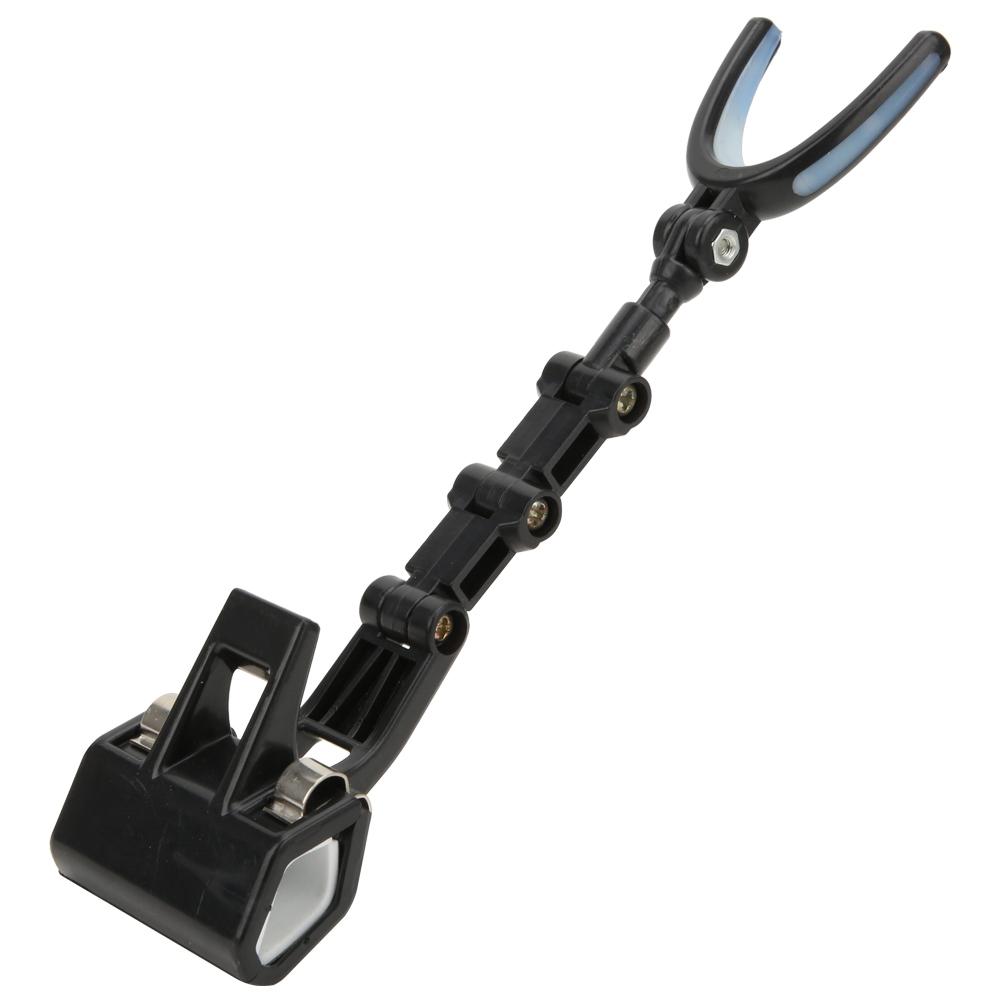 Plastic Portable Luminous Head 360 degrees  Rotating Fishing Rod Bracket Holder Back Hanging Stand