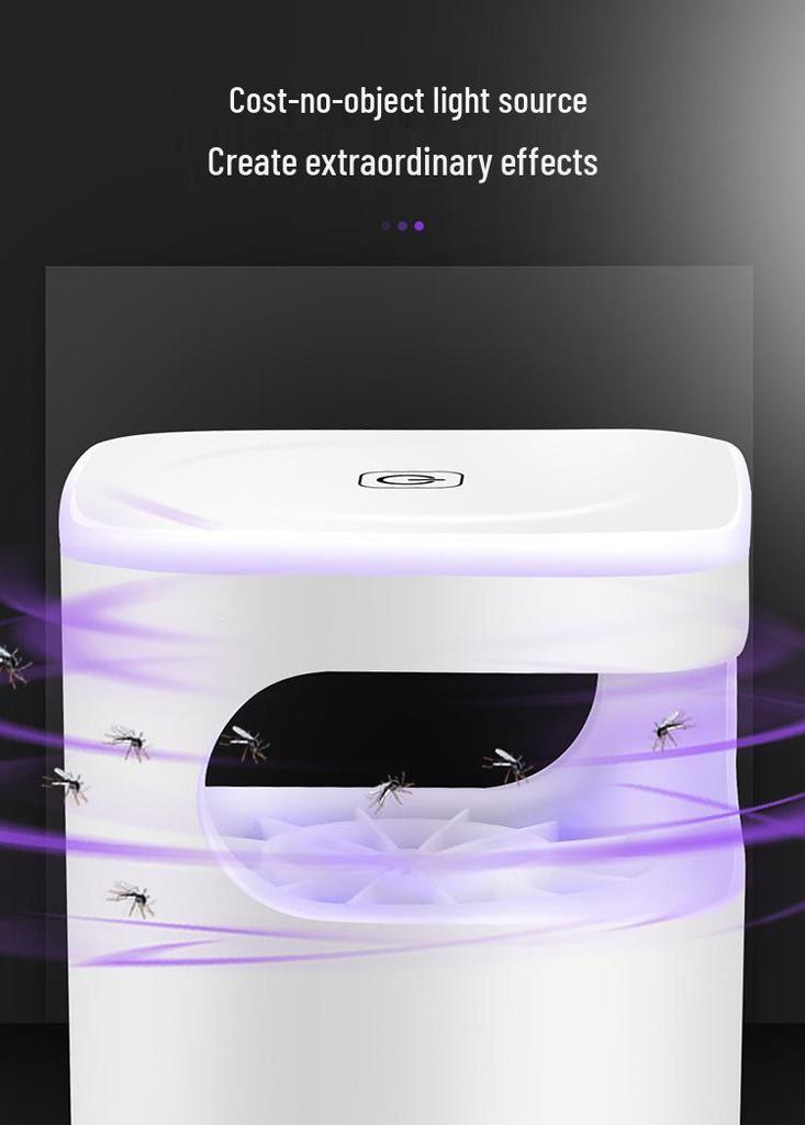USB Mosquito Killer Lamp: LED Trap and Fly Repellent with Suction-Style Lure for Home Use