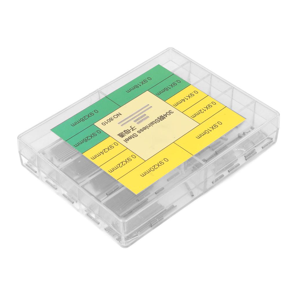 Watch Notched Tubes and Pins Set Watch Band Strap Tube Pin Assortment Kit Repair Accessory for