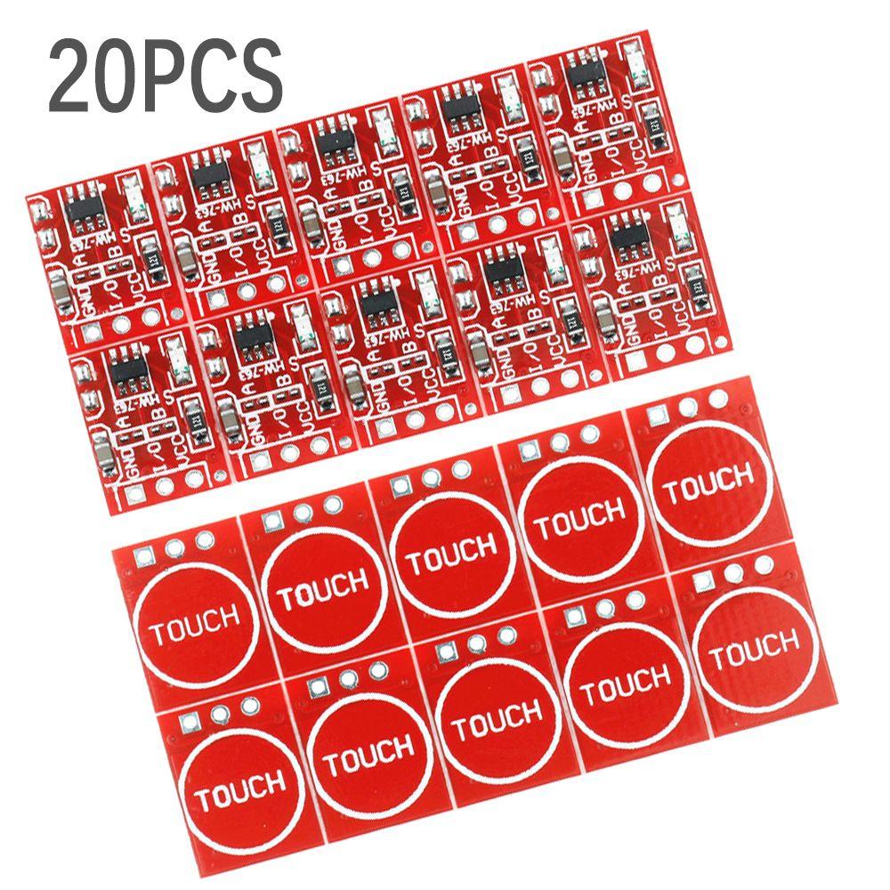 20PCS Safe 2.5-5.5V Single Channel Touch Button Module Capacitive Switch Touch Switch Sensor TTP223