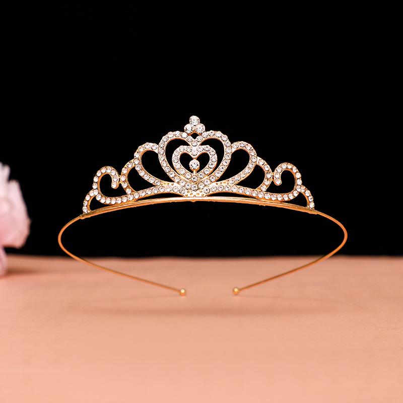 Детская диадема-корона принцессы со стразами - Милая гребень в виде кролика и кошки с бриллиантами для девочек