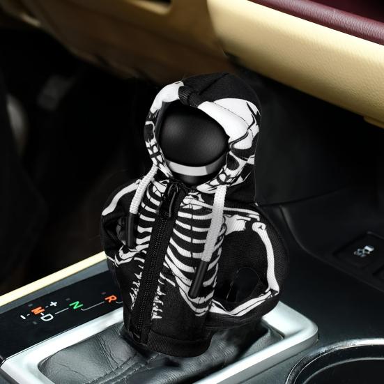 Yousheng Halloween Desk Goose Outfits 7 Inch Mini Goose Attire with Skull Hoodie Creative Gift for Goose Lovers Table Goose Decoration