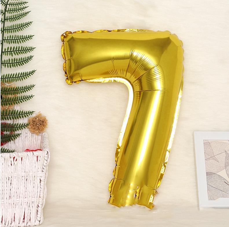 16 дюймов гигантский розовое золото на день рождения гелиевая фольга майларовый воздушный шар с большим номером украшения для дня рождения и свадьбы