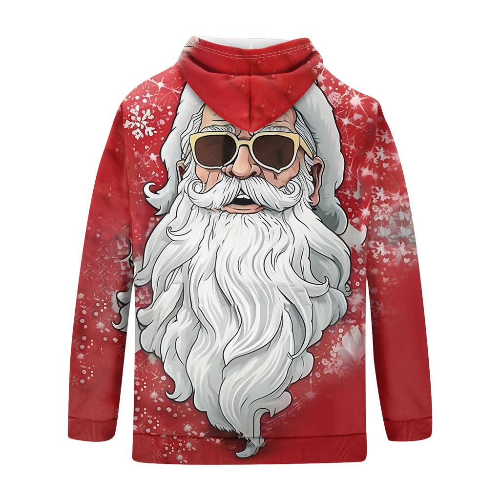 Мужское теплое плюшевое пальто с принтом, флисовый свитер, повседневное пальто, свитер с карманами, зимнее пальто