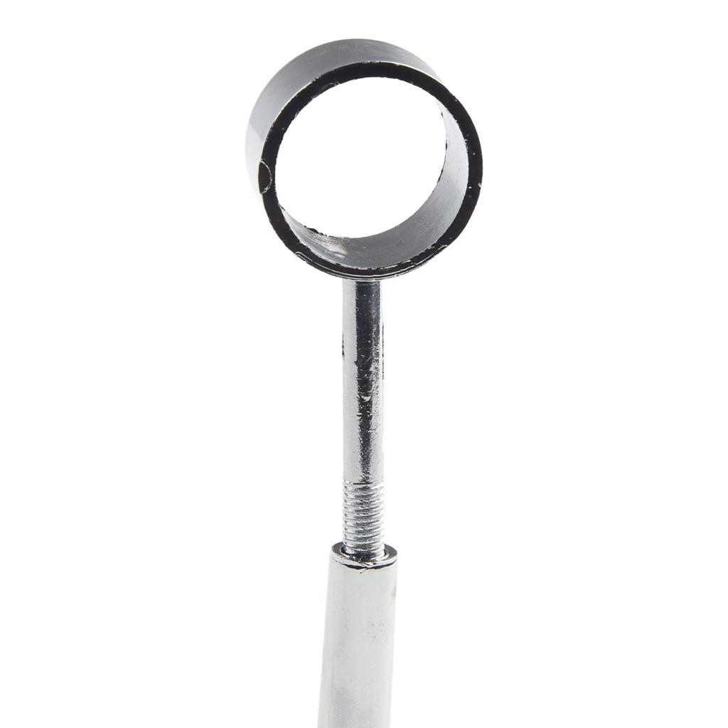 1 X Регулируемый центральный кронштейн для опоры штанги шкафа, 25 мм диаметр, материал цинковый сплав, блестящая отделка