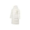 Li Ning CF Sports Casual Stand Collar Hooded Long Down Jacket Men Outerwear Off-White AYMT395-2