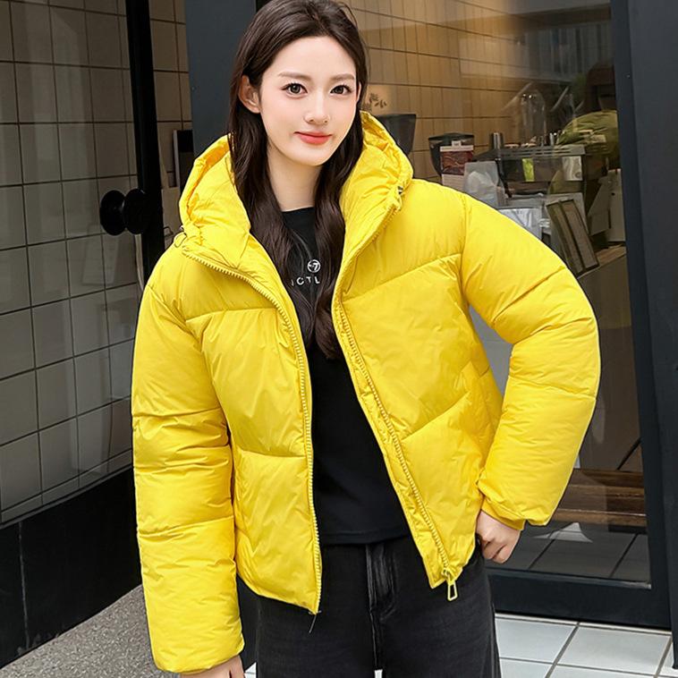 New thickened hooded loose down cotton-padded jacket women's jacket winter short thickened bread-padded jacket tide