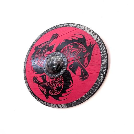 60,96 см Средневековый деревянный щит викинга с драконом, настенный декор, искусство из дерева, декор для дома ручной работы, подарок на День отца для него