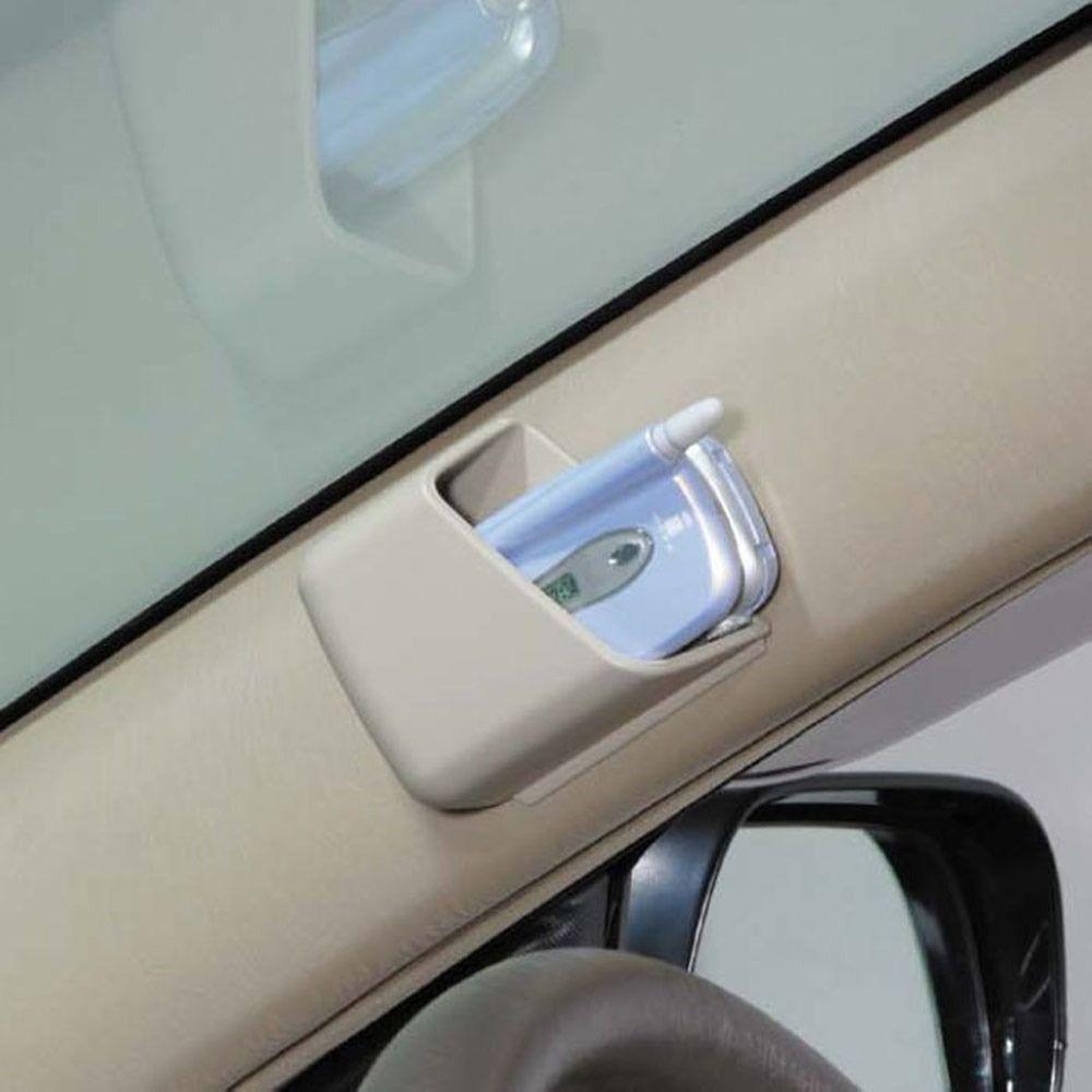 2pcs Pasteable Accessories Pocket Car Storage Box Car Phone Holder Car Card Storage Car Organizer