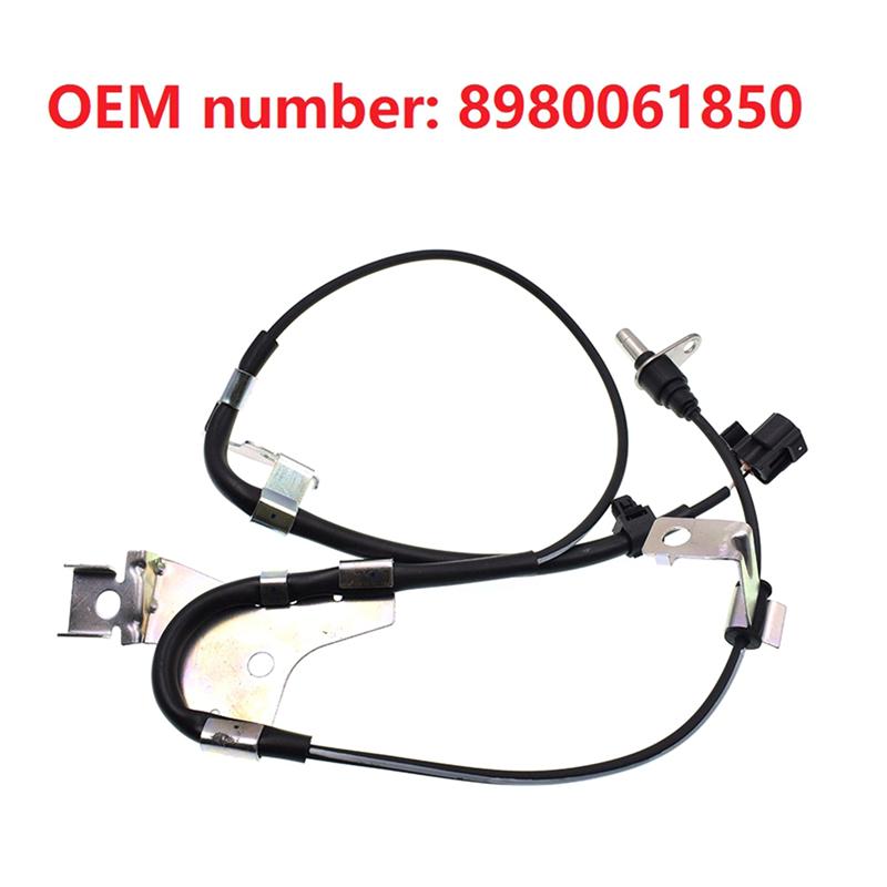 2X ABS Wheel Speed Sensor 8980061850 For ISUZU Truck NPR75