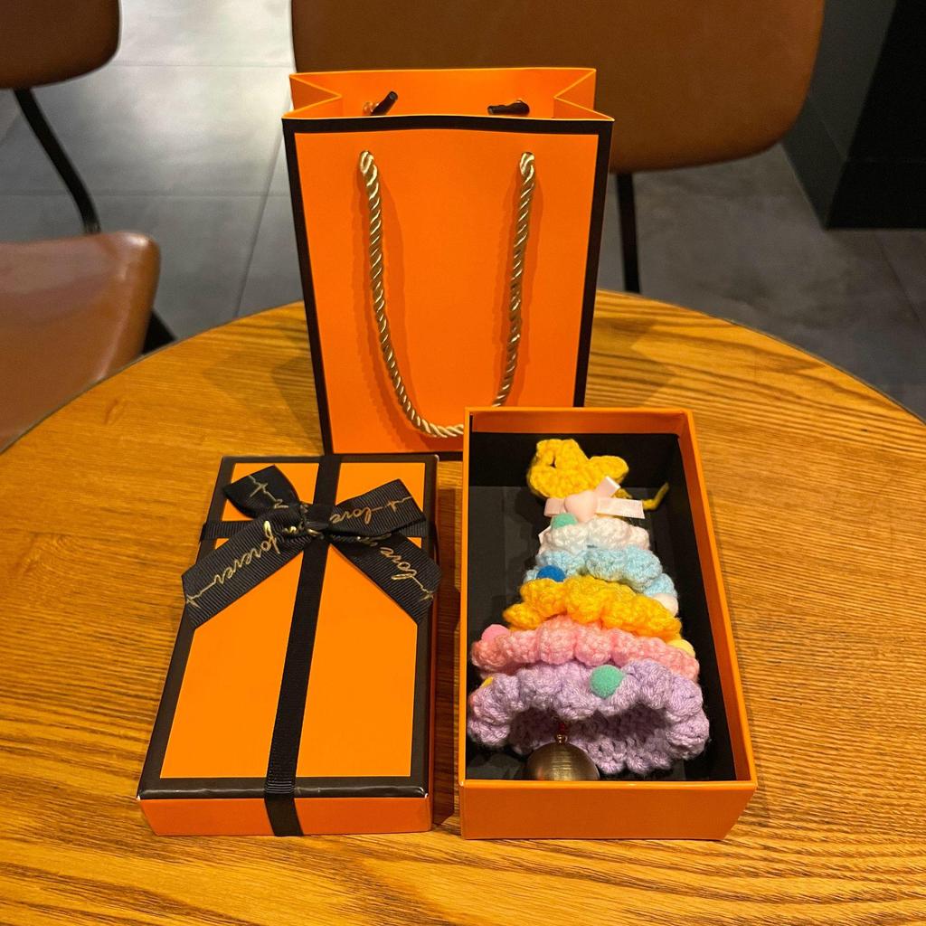 Международная пряжа Крючком Мини Рождественская елка Украшение для автомобиля Подарок