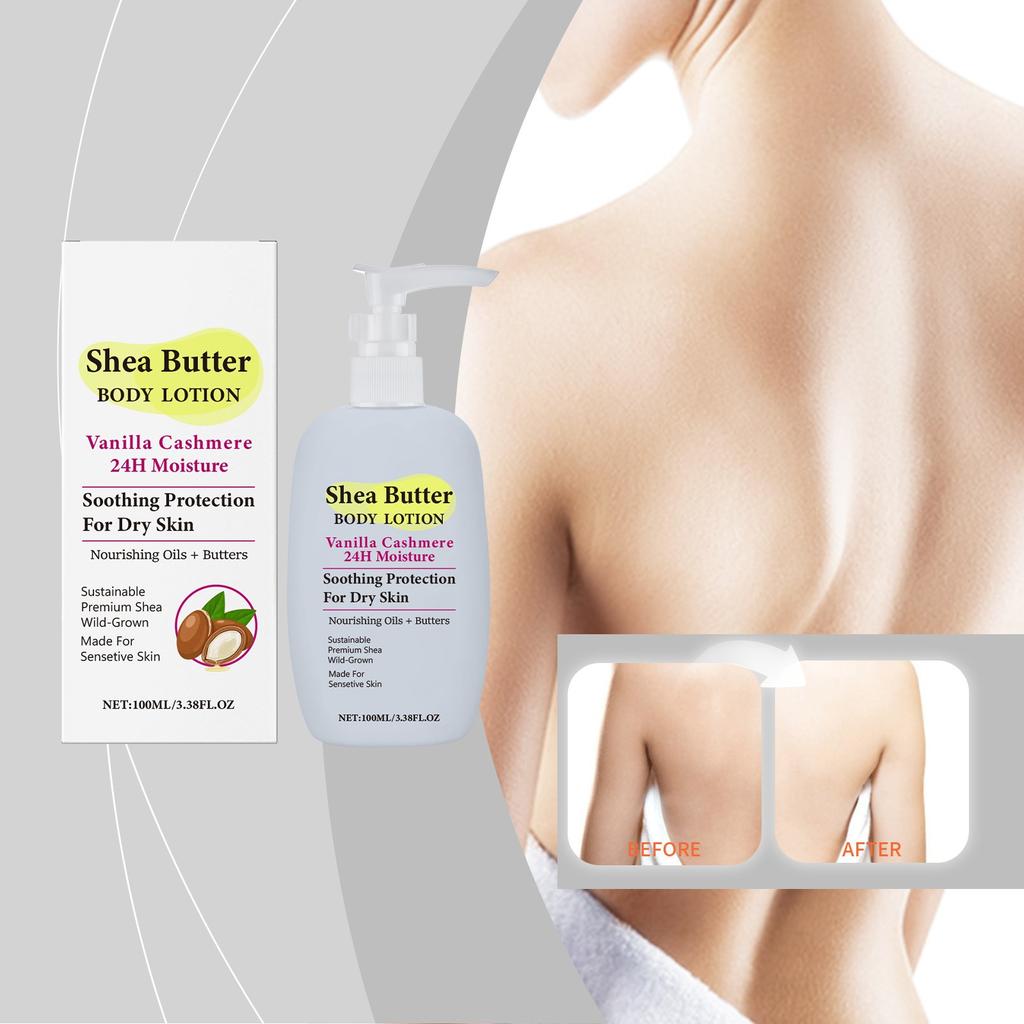 Лосьон для тела с маслом ши, увлажняющий, питательный и разглаживающий кожу тела, увлажняющий лосьон для всего тела