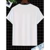 Women's Front Print Tee Short Sleeve Casual Sports Style Summer Comfort Breathable Top