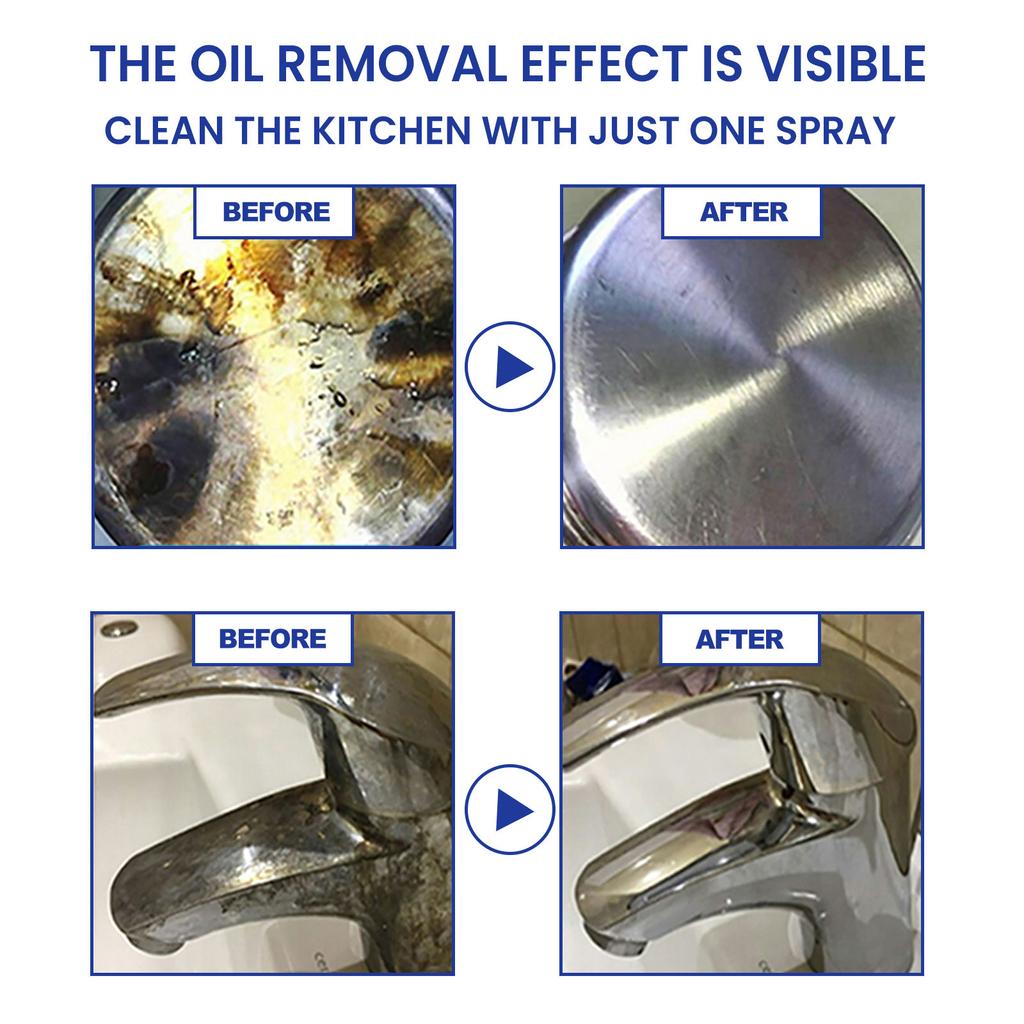 Концентрированный очиститель от загрязнений тяжелым маслом, бытовой сильный обезжиривающий чистящий порошок, очиститель для кухонной машины для курения