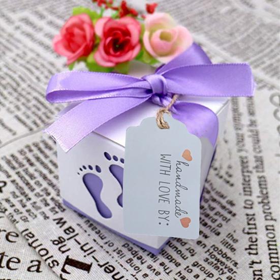 100 шт. красивые мини-открытки с веревкой, декоративные предварительно пробитые отверстия ручной работы, легкие подарочные карты «сделай сам», праздничная поставка