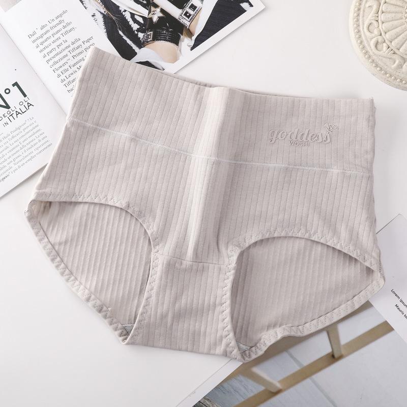 Женские трусы из чистого хлопка с высокой талией | Большой размер, антибактериальные, подтягивают живот и бедра | Подходят для девушек среднего возраста и молодых девушек