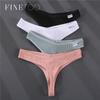 Сексуальные трусики, женские стринги, хлопковое женское нижнее белье, трусики-стринги с низкой талией, 6 однотонных трусиков, нижнее белье